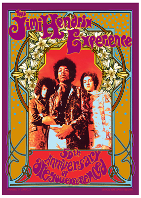 Jimi Hendrix Experience 50th anniversary poster